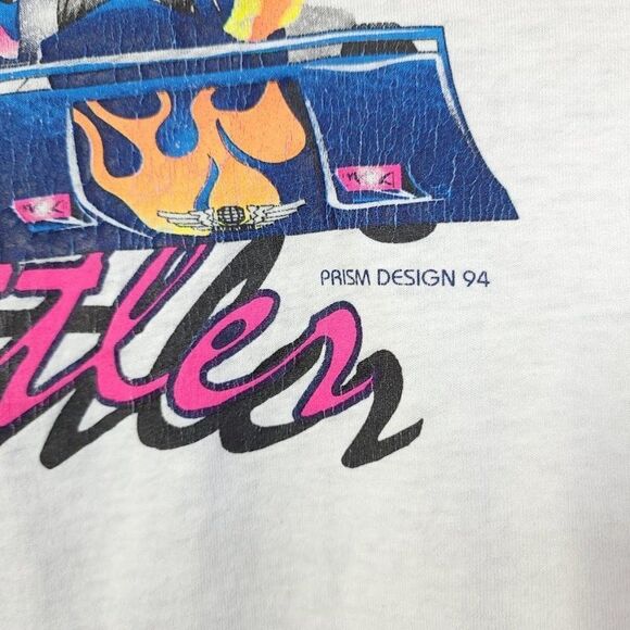 Nevada Rattler Racing T Shirt Vintage 90s Funny Car Drag Race Oneita Mens XL - Picture 4 of 9